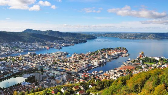 Utsikt over Bergen